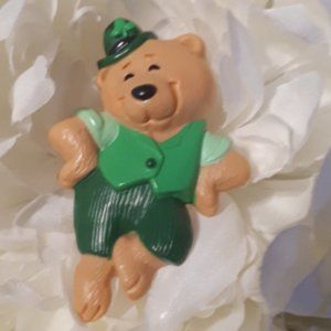 Hallmark Saint Patrick's Day Bear Pin Vintage 1986